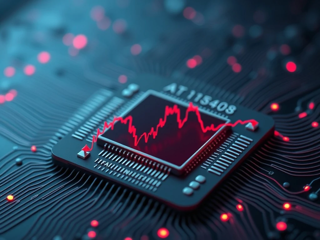 Marvell stock AI earnings disappointment showing sharp decline chart