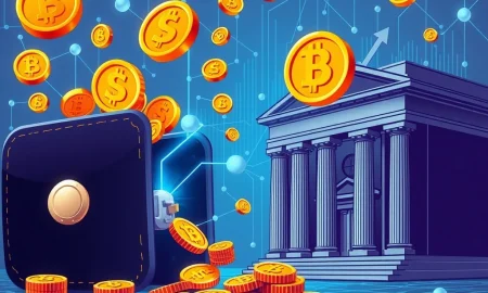 Large USDT transfer visualization showing cryptocurrency movement from anonymous wallet to financial institution