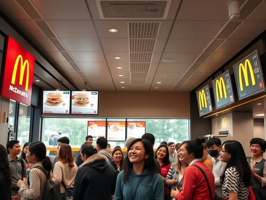 McDonald's changes reflected in a modern restaurant interior, highlighting the CEO's commitment to improved customer experience.