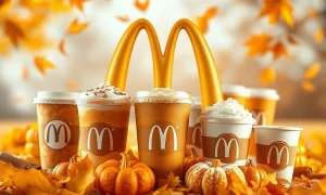 McDonald's Pumpkin Spice beverages and treats signaling their strong entry into the fall seasonal menu competition.