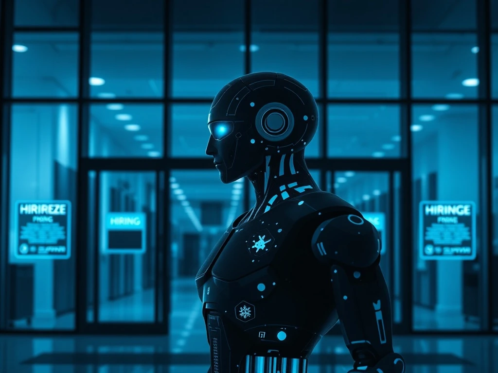 Meta's AI hiring freeze announcement affecting tech industry recruitment and artificial intelligence development