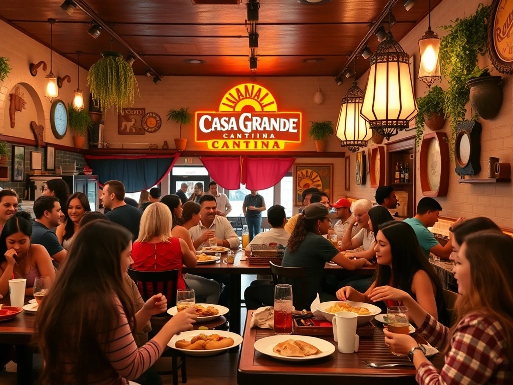 Customers enjoying a new, affordable Mexican restaurant deal at Casa Grande Cantina, signaling a positive turnaround for the struggling chain.