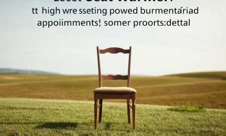 A symbolic image representing the potential Miran Fed Governor appointment as a temporary 'seat warmer' role within the Federal Reserve.