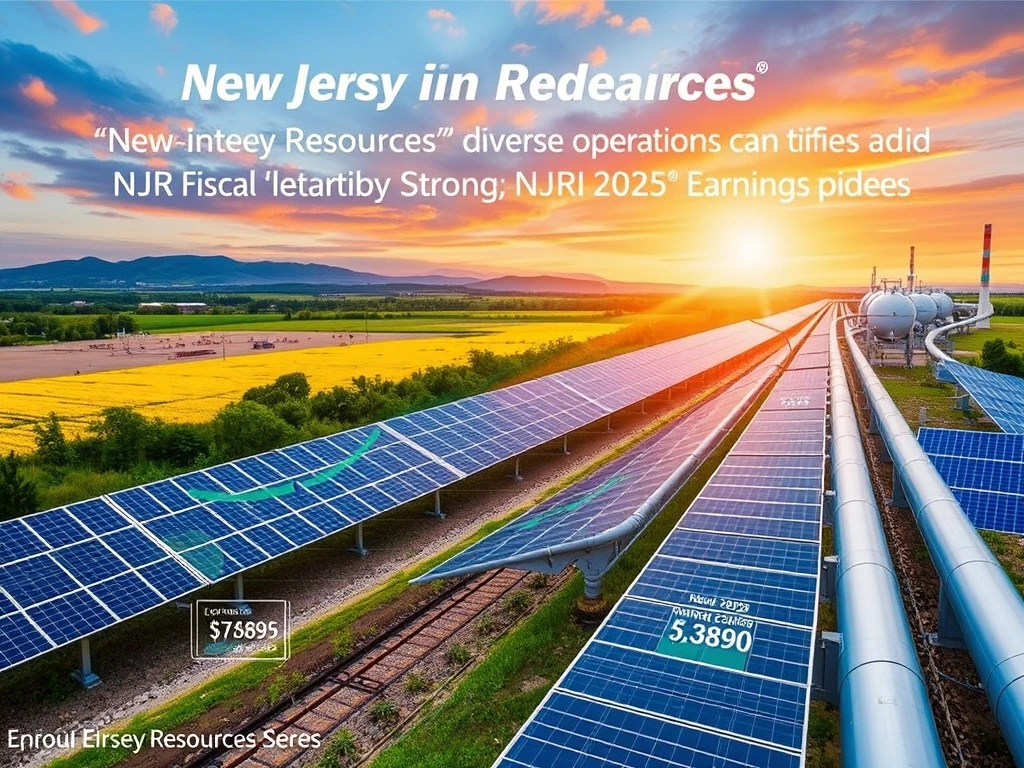 Illustrating New Jersey Resources' robust NJR Fiscal 2025 Earnings, showing diversified energy assets and financial growth.