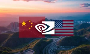 Visualizing the complex interplay of US-China AI rivalry and its unexpected effects on Nvidia AI, impacting global tech landscapes.