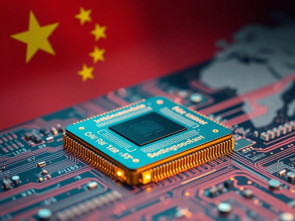 A sophisticated microchip design representing the complex market hurdles Nvidia faces in China's evolving tech landscape.