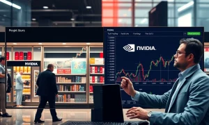 Nvidia earnings expectations versus retail sector performance comparison chart