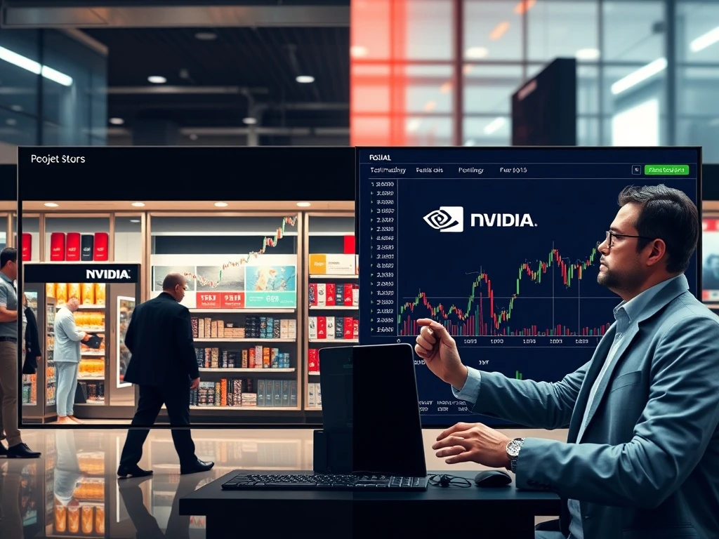 Nvidia earnings expectations versus retail sector performance comparison chart