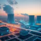 Nuclear energy AI infrastructure powering next-generation artificial intelligence data centers with sustainable power