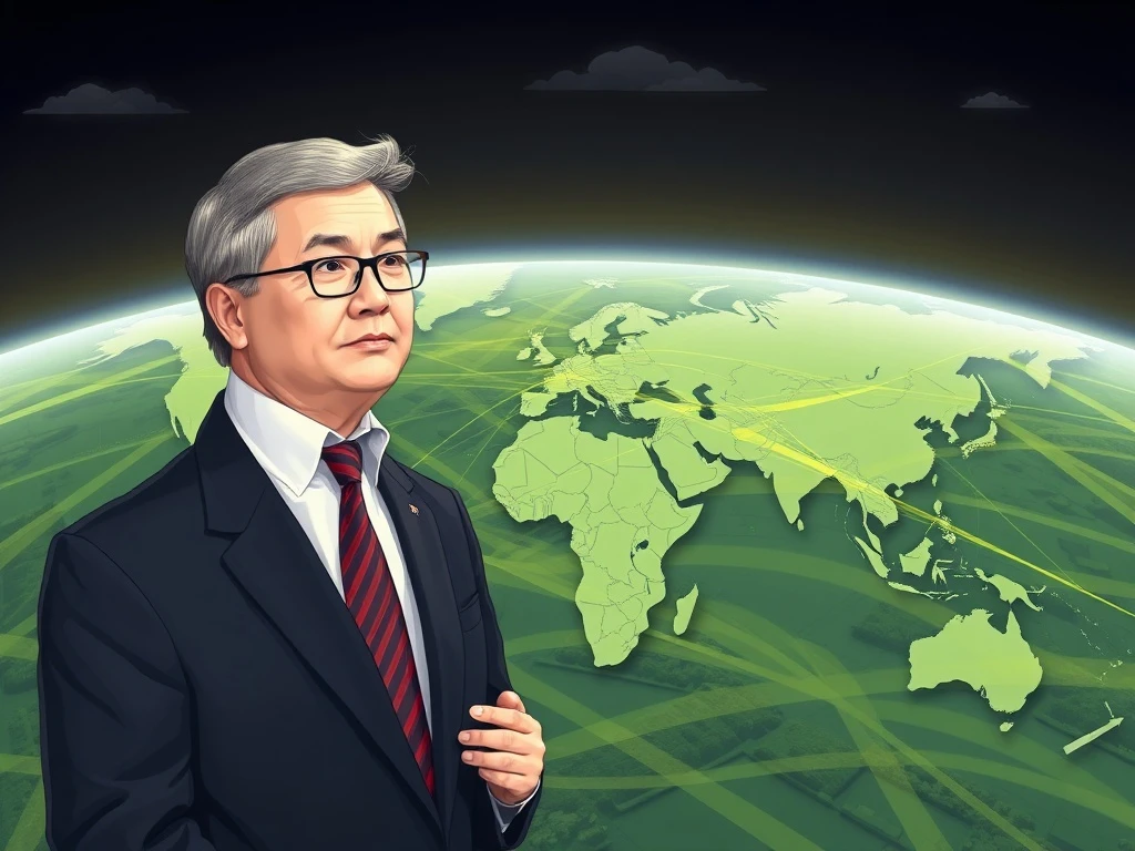 Illustrates the strategic influence of Nvidia Trump trade dynamics on global technology and economic policies, highlighting key figures.