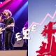 Oasis inflation effect on UK economic data showing concert crowds and rising charts