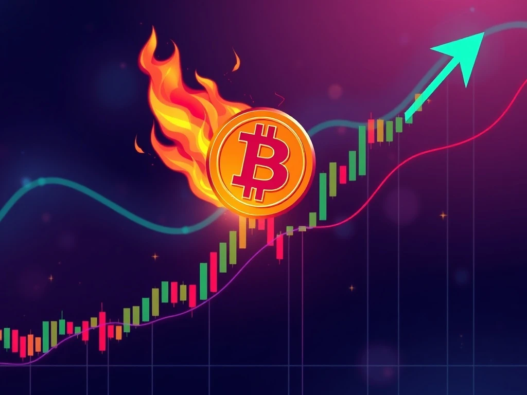 A vibrant chart showing the dramatic 160% price surge of the OKB token following its recent burn and OKX's X Layer upgrade.