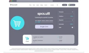 One-click checkout interface streamlining online purchases with single-click payment completion