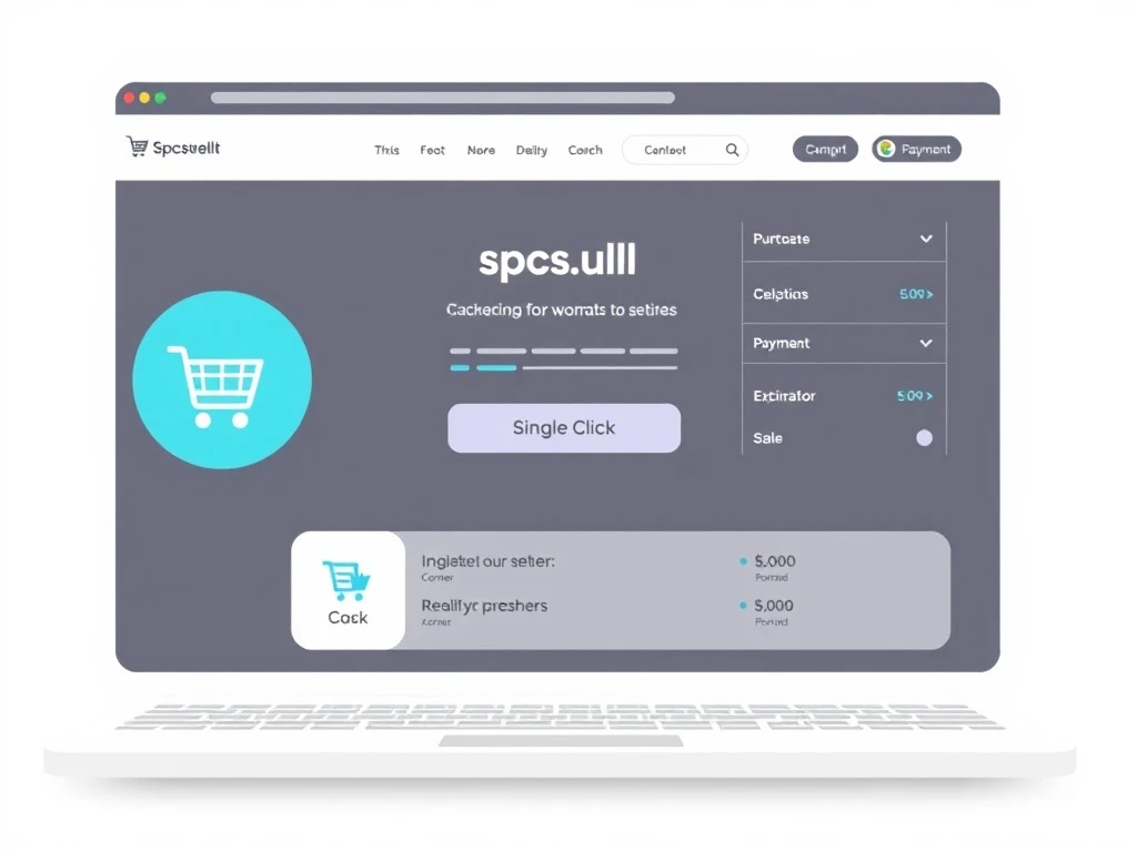 One-click checkout interface streamlining online purchases with single-click payment completion