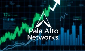 Palo Alto Networks stock performance chart showing impressive growth amid cybersecurity sector expansion