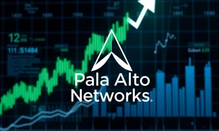 Palo Alto Networks stock performance chart showing impressive growth amid cybersecurity sector expansion