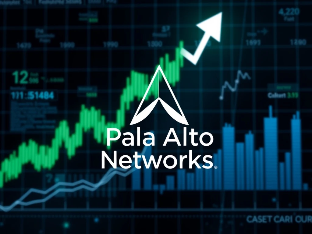 Palo Alto Networks stock performance chart showing impressive growth amid cybersecurity sector expansion