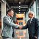 Johnathan Reed, the new Pamt Corp CEO, shakes hands, symbolizing a strategic leadership change for the beleaguered carrier.