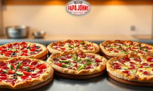 Papa Johns' new menu change featuring innovative, gourmet pizzas, strategically designed to attract new customers and boost market share.
