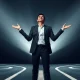 A confident professional leveraging personal branding to achieve career success and new opportunities.