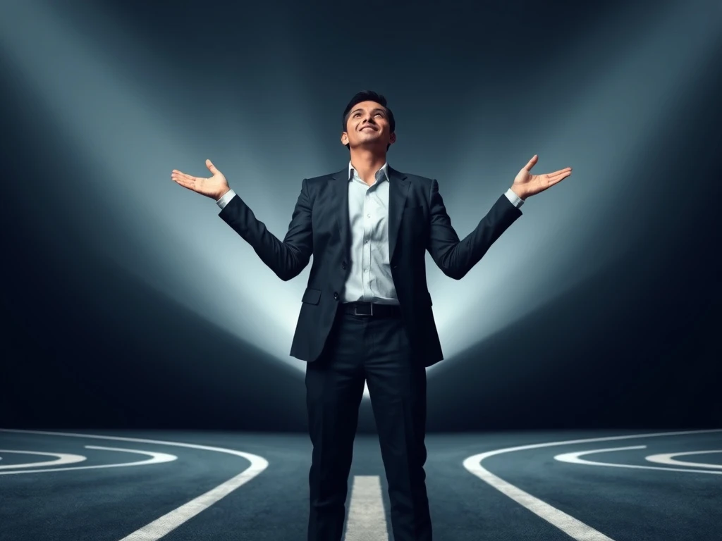 A confident professional leveraging personal branding to achieve career success and new opportunities.