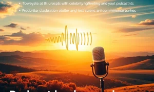 Illustrates the significant commercial and brand growth for podcast business winners driven by celebrity partnerships like Taylor Swift and Travis Kelce.