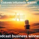 Illustrates the significant commercial and brand growth for podcast business winners driven by celebrity partnerships like Taylor Swift and Travis Kelce.