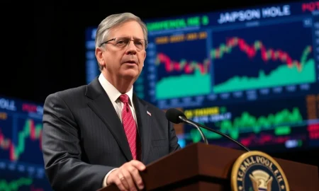 Jerome Powell delivering critical Jackson Hole speech that impacts stock market direction