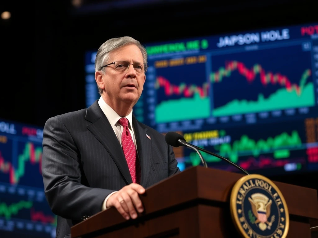Jerome Powell delivering critical Jackson Hole speech that impacts stock market direction