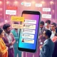 Mobile phone displaying chat bubbles and news icons, symbolizing powerful connections within PR & Media WhatsApp Groups in India.