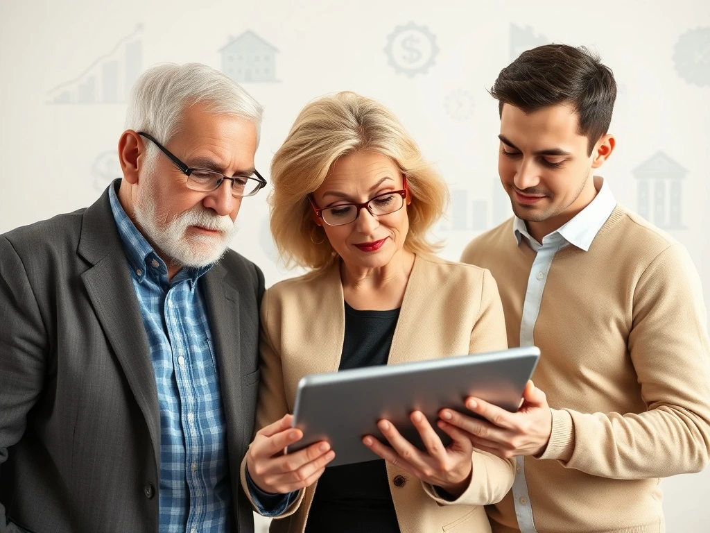 An image depicting diverse investors considering the implications of private assets in 401(k)s for their retirement planning.