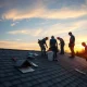 A skilled team performs comprehensive professional roofing services, ensuring the home's long-term protection and structural integrity.