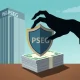 A shield protecting PSEG stock certificates from a predatory PSEG mini-tender offer, symbolizing investor protection.