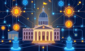 Blockchain oracles connecting government data to cryptocurrency networks for secure verification