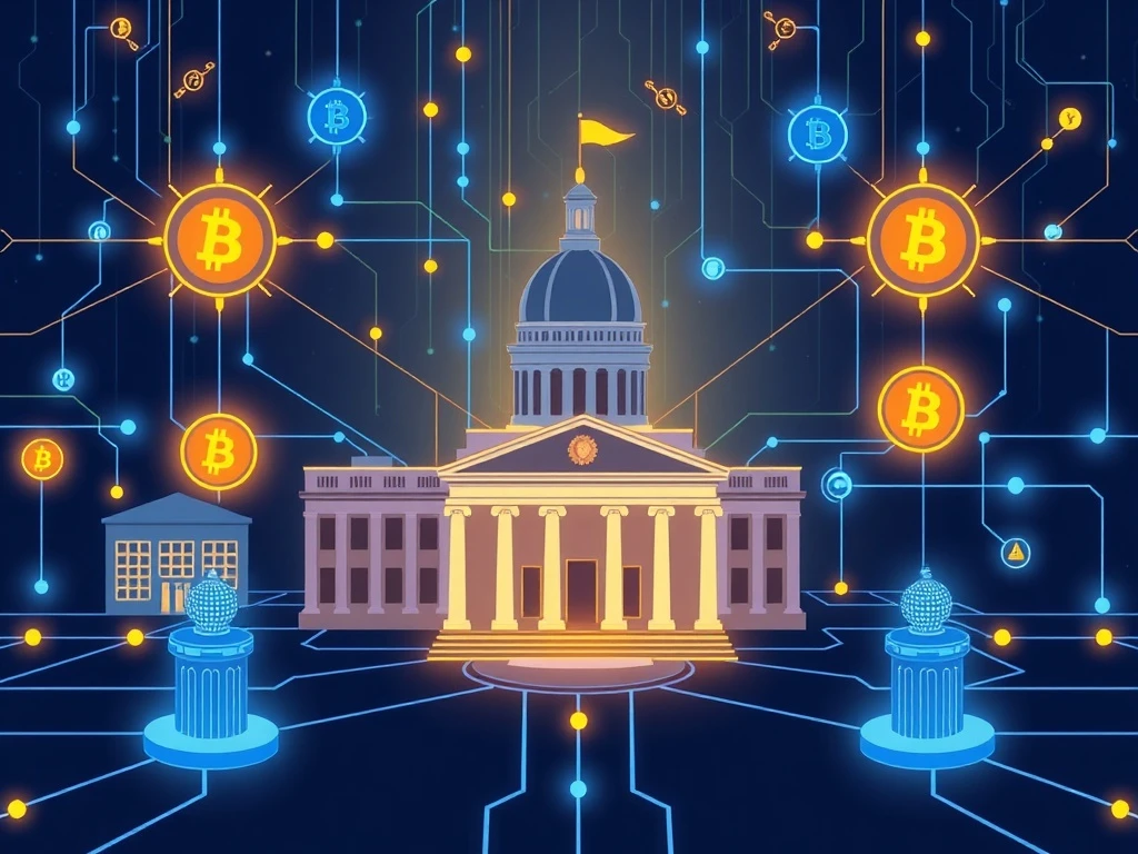 Blockchain oracles connecting government data to cryptocurrency networks for secure verification