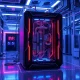 Quantum computing investment by technology giant showing advanced research laboratory with futuristic computing equipment