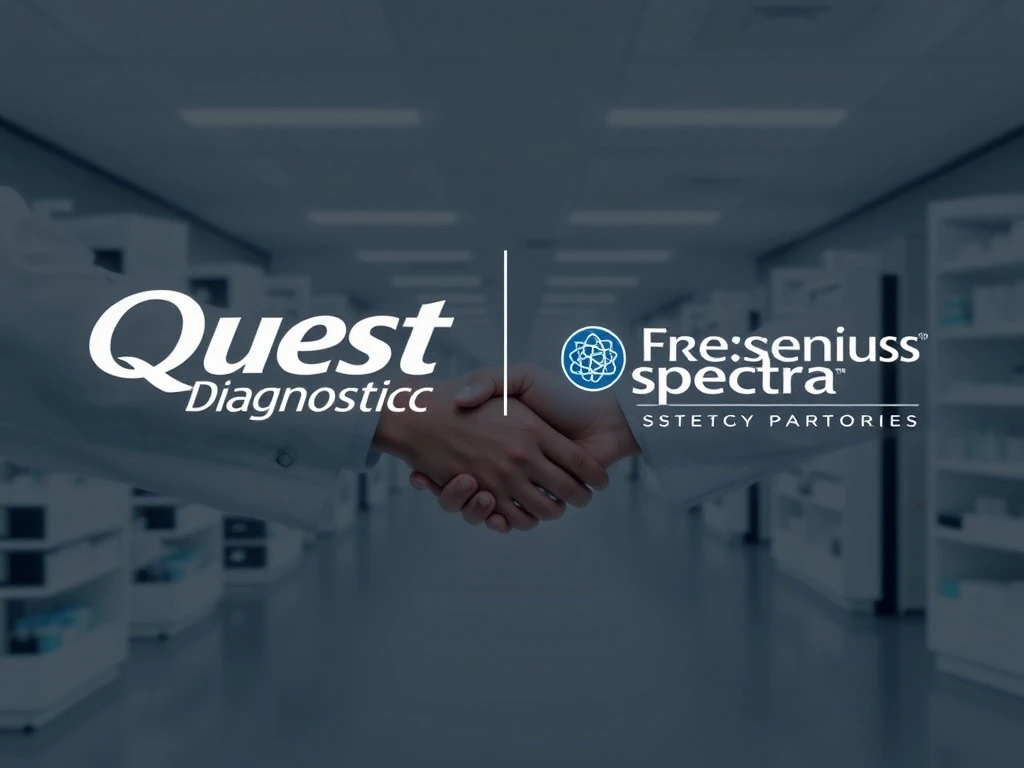 A visual representation of the strategic Quest Diagnostics acquisition of renal testing assets, symbolizing growth and integration in the healthcare diagnostics sector.