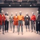 AI-generated realistic on-model product images showcasing clothing on diverse fashion models in professional studio setting
