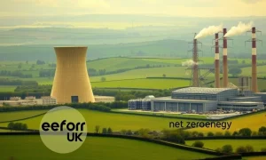 Reform UK energy policy shift towards nuclear and gas, challenging current net zero targets.