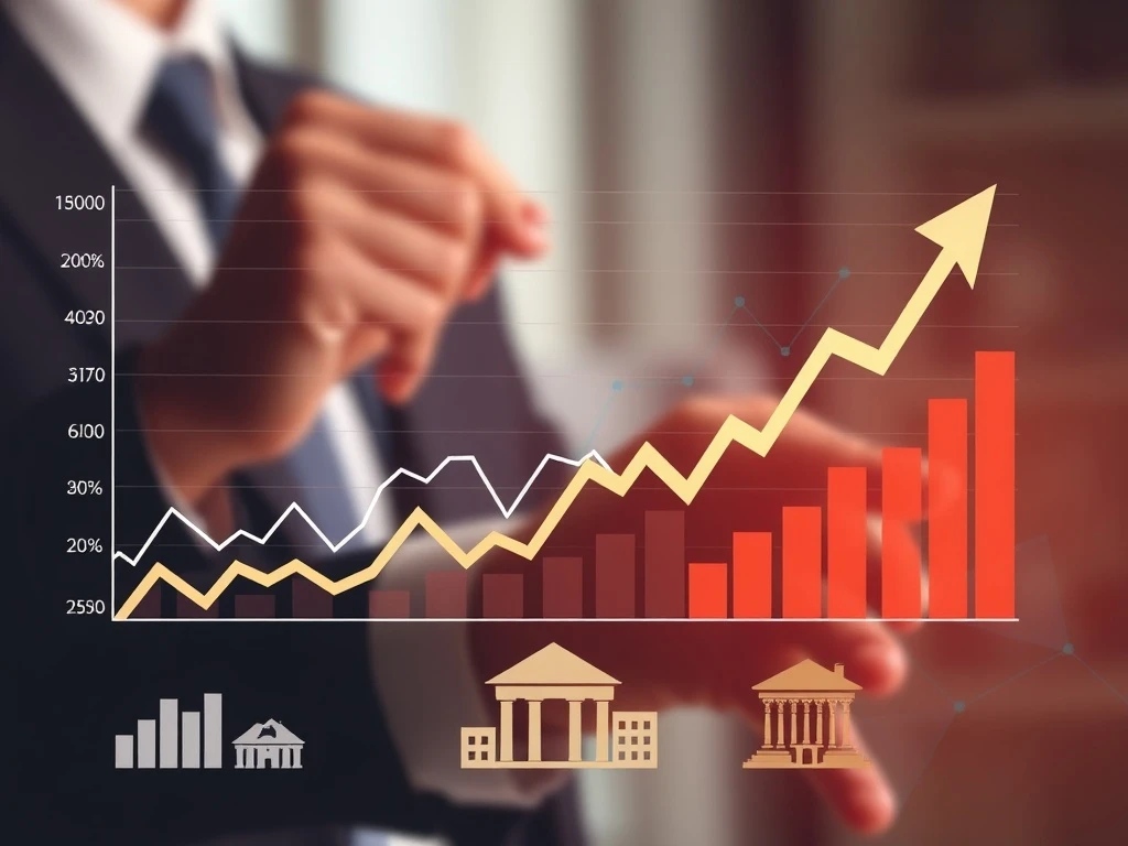 Regional bank stocks performance chart showing strong upward momentum against larger banking competitors