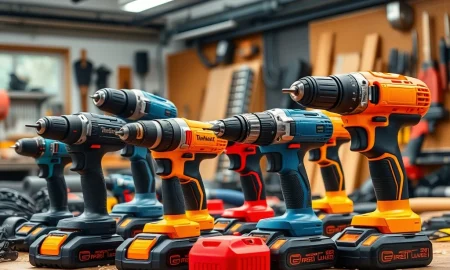 Reliable power drill brands comparison showing top professional tools for construction and DIY projects