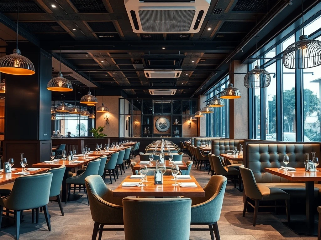 Stylish restaurant furniture creating an inviting and successful dining experience.