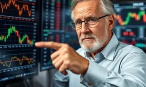 Retired analyst explaining critical stock market signal with chart analysis