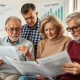 Boomers and Gen X grapple with retirement money fears, contemplating financial documents and future security.