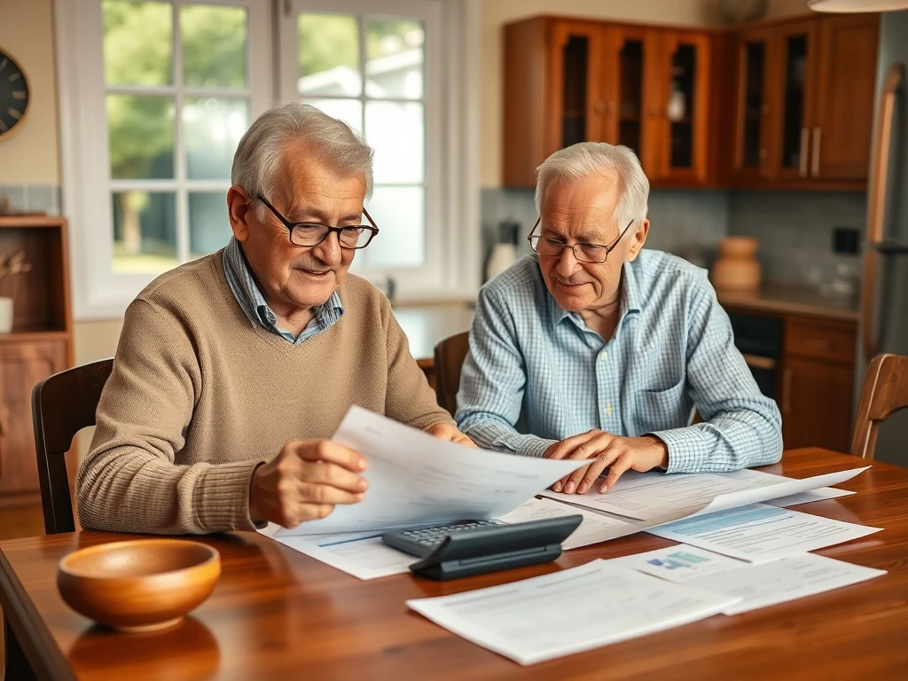 Couple engaged in retirement planning discussion about their financial future and investment strategy
