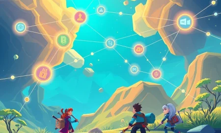 A visual representation of the CreataChain and Aylab partnership, illustrating the seamless flow of assets and data to revolutionize GameFi across multi-chain Web3.