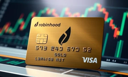 A close-up of the sleek Robinhood Gold Card, symbolizing the significant financial upgrade it offers to users.
