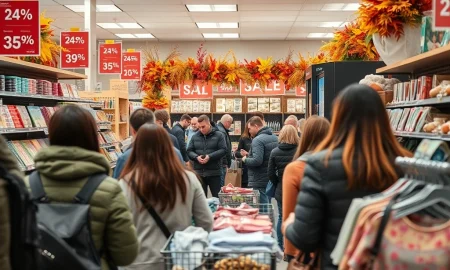 Shoppers seeking discounts at Ross Stores during fall shopping season