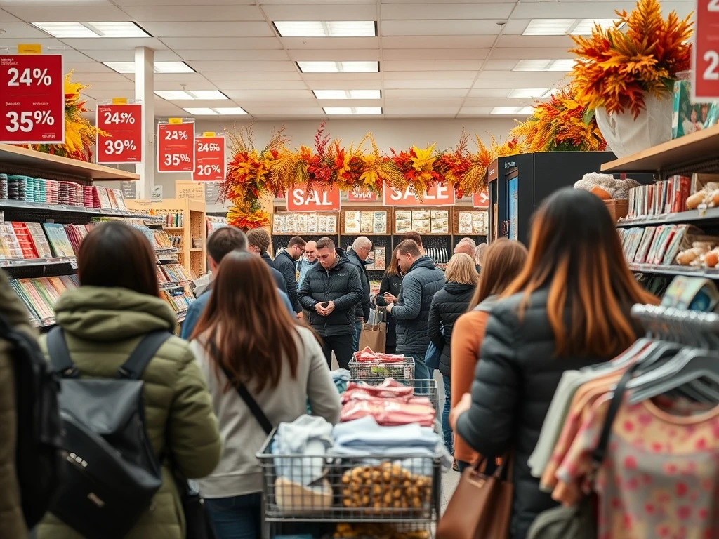 Shoppers seeking discounts at Ross Stores during fall shopping season