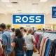 Ross Stores pricing changes affecting bargain shoppers examining merchandise in store aisles